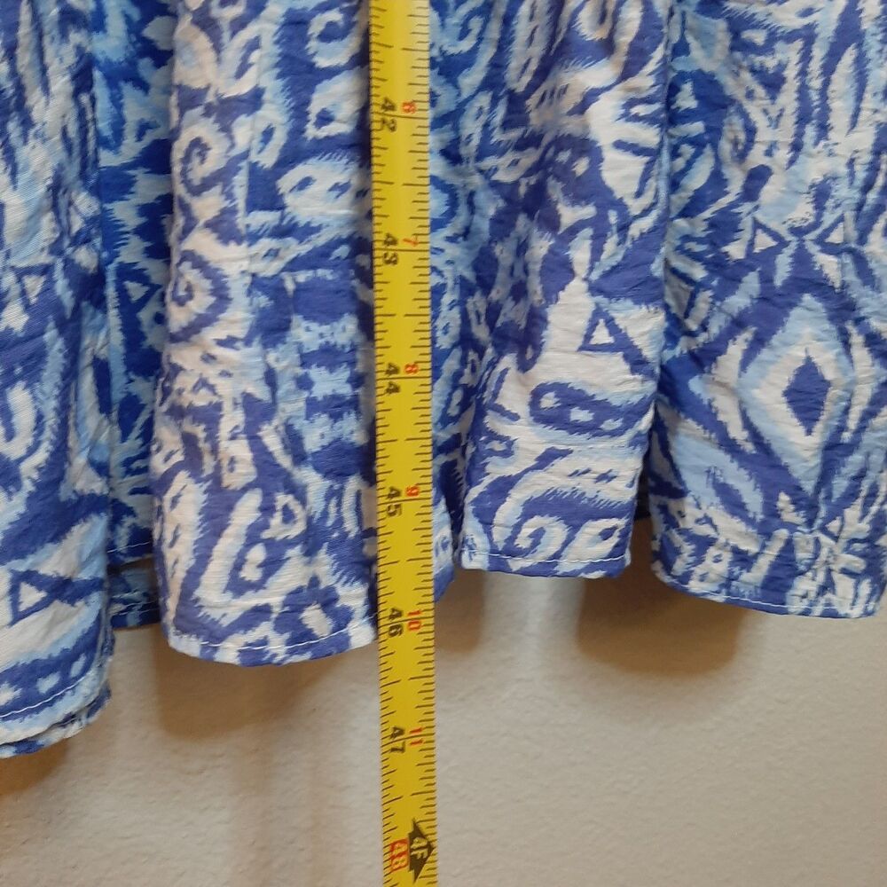 NEW Vool Style Summer Dress Blue Women Size S Button Up Shirt Dress Pleated - Picture 2 of 10